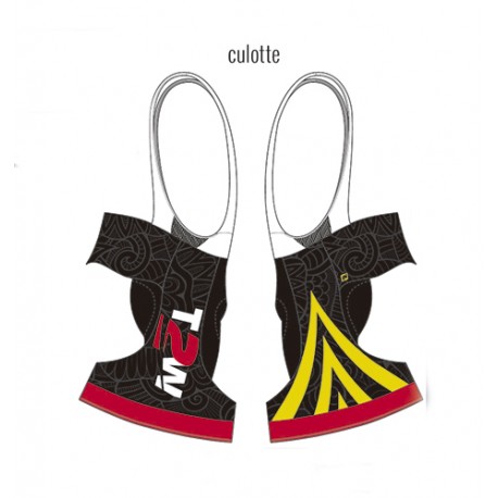 CULOT CICLISME CURT AMB TIRANTS, 518CP-19, KRONOS SPIRIT COSTURA PLANA BADANA ECO LLARGA DIST. HOME