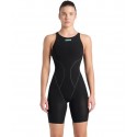 BAÑADOR MUJER ARENA POWERSKIN IMPULSO OB BLACK-TEAL 8603100