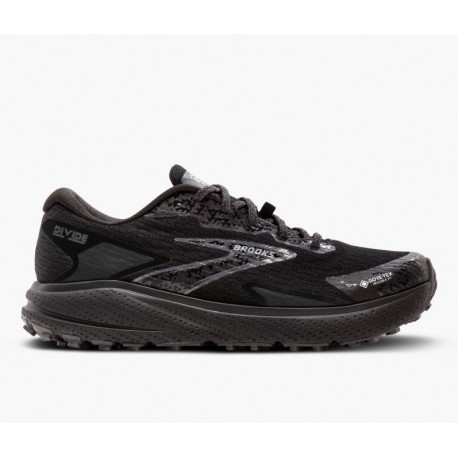 ZAPATILLA HOMBRE BROOKS DIVIDE 5 GTX BLACK-ALLOY-PRIMER GREY 1104281D026