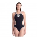 BAÑADOR ARENA ONE DOUBLE CROSS BACK ONE PIECE BLACK-WHITE-SILVER 4732505