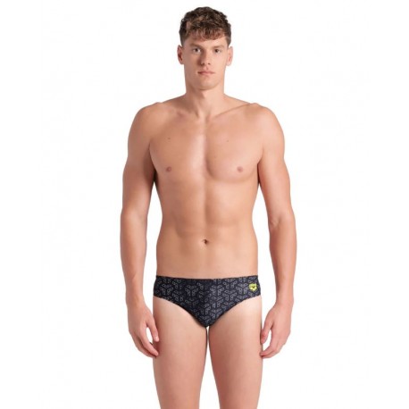 BAÑADOR HOMBRE ARENA MONOGRAM SWIM BRIEFS BLACK MULTI-BLACK 7927550