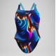 BAÑADOR SPEEDO MUJER SUBLIMATION PRINTED LEADERBACK 1 PC LAVA BLUR-SPEEDO BLACK 8-00317318169
