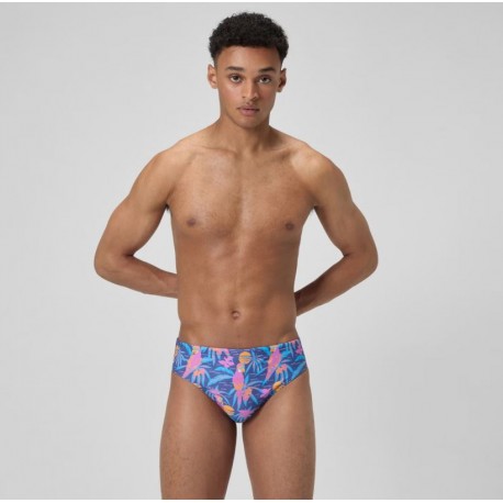BAÑADOR SPEEDO HOMBRE 8 CM ALLOVER DIGITAL BRIEF PARROT PARTY-HAPUNA BLUE 8-1244118205