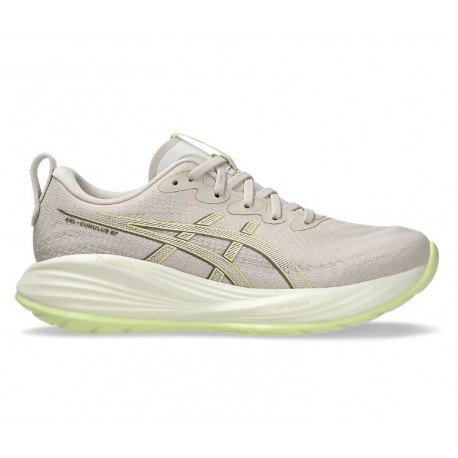 ZAPATILLA ASICS MUJER GEL-CUMULUS 27 MINERAL BEIGE-HUDDLE YELLOW 1012B772250