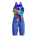 BAÑADOR SPEEDO MUJER FASTSKIN LZR PURE VALOR 2.0 OB MOLTEN BLUR-COBALT POP PRINT 8-1585918465