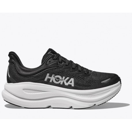 ZAPATILLA HOKA HOMBRE BONDI 9 WIDE BLACK-WHITE 1162013