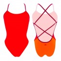 BAÑADOR TURBO MUJER NATACIÓN SIRENE TRICOLOR 0025-CEREZA 89089T3