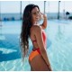 BAÑADOR TURBO MUJER NATACIÓN SIRENE TRICOLOR 0025-CEREZA 89089T3