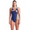 BAÑADOR ARENA MUJER DREAMLINE V BACK NAVY-TURQUOISE-MULTI 8328760