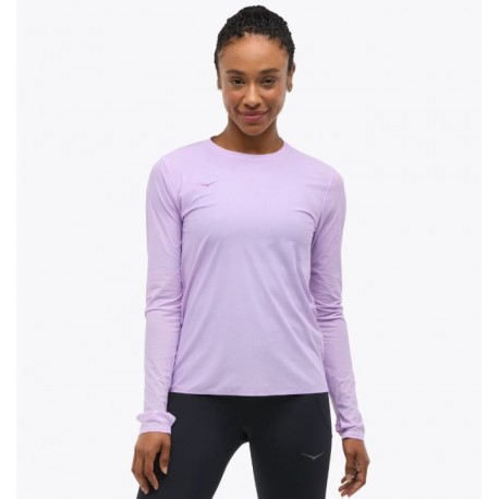 CAMISETA MUJER HOKA AIROLITE RUN LONG SLEEVE ASTER FLOWER 1151083