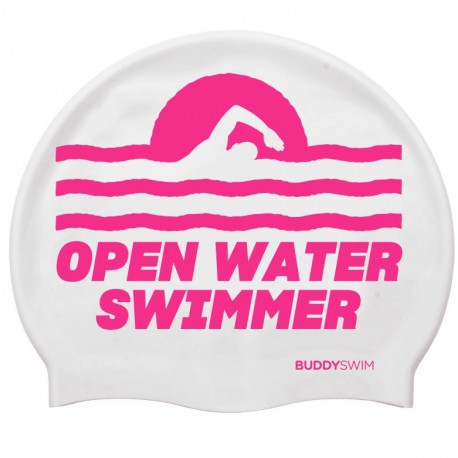 GORRO SILICONA BUDDYSWIM OWS BLANCO-ROSA 25087846