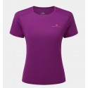 CAMISETA RONHILL MANGA CORTA WOMEN'S TECH TEE GRAPE JUICE-SAFFRON 7886-01273