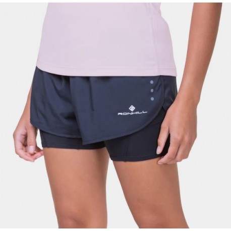 PANTALON RONHILL WOMEN'S CORE TWIN SHORT ALL BLACK 7255-009