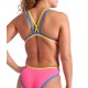 BAÑADOR ARENA MUJER ONE DOUBLE CROSS BACK ONE PIECE SHOCKING PINK-BLUE RIVER-SOFT GREEN 4732988