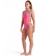 BAÑADOR ARENA MUJER ONE DOUBLE CROSS BACK ONE PIECE SHOCKING PINK-BLUE RIVER-SOFT GREEN 4732988