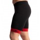 MALLA CORTA HANKER MODELO POG COLOR NEGRO-ROJO
