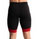 MALLA CORTA HANKER MODELO POG COLOR NEGRO-ROJO