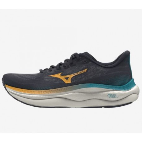 ZAPATILLA MIZUNO HOMBRE WAVE SKY 9 BARITONE BLUE-CITRUS-CAPRI BREEZ J1GC250201