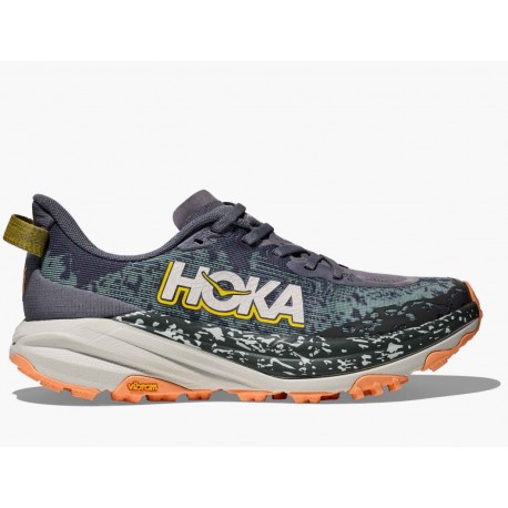 ZAPATILLA HOKA MUJER SPEEDGOAT 6 GREY SKIES-COSMIC GREY 1147811