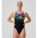 BAÑADOR SPEEDO MUJER FL PLACEMENT PRINTED POWERBACK STATIC VOLTA-ANTHRACITE 8-00532518889