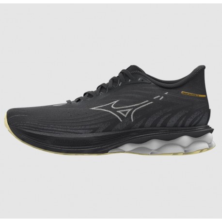 ZAPATILLA MIZUNO MUJER WAVE SKYRISE 6 BLACK-SNOW WHITE-GLOWING CREAM J1GD250972