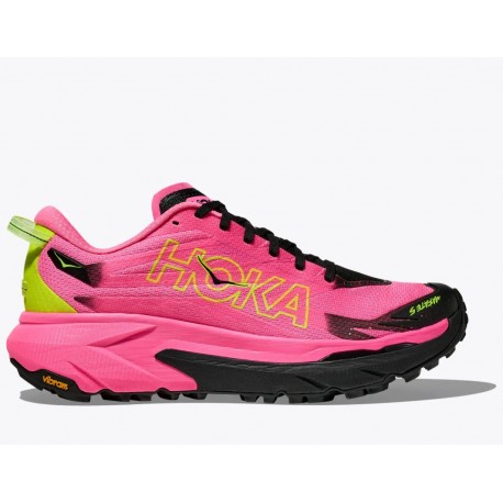 ZAPATILLA HOKA MUJER MAFATE 5 NEON ROSE-BLACK 1168723