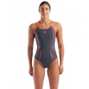 BAÑADOR ARENA MUJER POSEIDONIA SWIM PRO BACK LB ASPHALT-BRIGHT CORAL 9004540