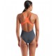 BAÑADOR ARENA MUJER POSEIDONIA SWIM PRO BACK LB ASPHALT-BRIGHT CORAL 9004540