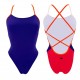 BAÑADOR TURBO MUJER NATACIÓN SIRENE TRICOLOR 0011-VIOLETA 89089T3