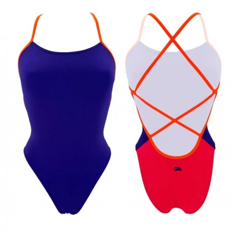 BAÑADOR TURBO MUJER NATACIÓN SIRENE TRICOLOR 0011-VIOLETA 89089T3