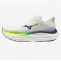 ZAPATILLA MIZUNO HOMBRE WAVE SKY 9 SNOW WHITE-SURF THE WEB-LIGHT YELLOW J1GC250251