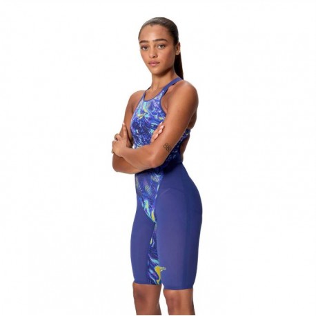 BAÑADOR SPEEDO MUJER FASTSKIN LZR PURE VALOR 2.0 PRINTED OB NOBLE NAVY-MORPHOSIS 8-A000408002