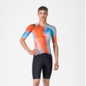 CASTELLI TRISUIT HOMBRE INTEGRAL FREE SAN REMO 3 MANGA CORTA PAPRIKA-WINTER SKY-BLACK 8625083655