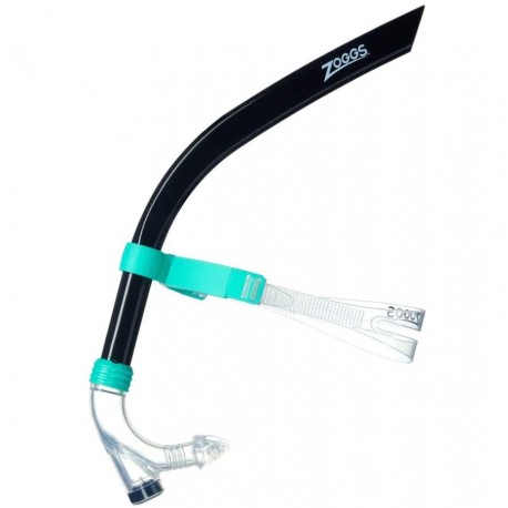 TUBO FRONTAL ZOGGS CENTRE LINE SNORKEL NEGRO-TURQUESA 465287
