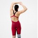 BAÑADOR SPEEDO MUJER FASTSKIN LZR PURE VALOR 2.0 OB KNEESKIN ROJO-NEGRO 8-15859002