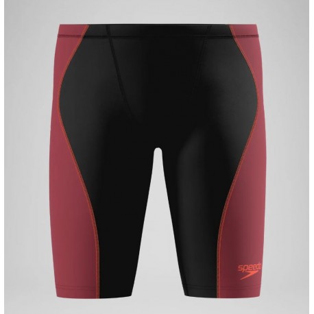 BAÑADOR SPEEDO HOMBRE FASTSKIN HYPERSPARK SOLID JAMMER NEGRO-ROJO 8-004977004