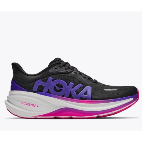 ZAPATILLA HOKA MUJER CLIFTON PRO CARBON BLACK-COSMIC PURPLE 1176530