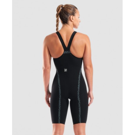 BAÑADOR MUJER ARENA POWERSKIN VELOCE CB BLACK-TEAL 11280100