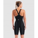 BAÑADOR MUJER ARENA POWERSKIN VELOCE CB BLACK-TEAL 11280100