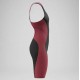 BAÑADOR SPEEDO MUJER FASTSKIN HYPERSPARK SOLID OB KNEESKIN BLACK-RED 8-004976004