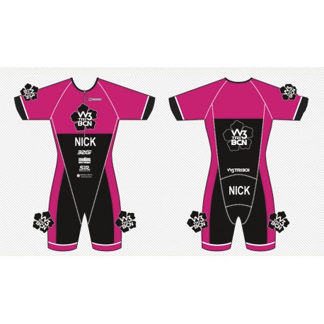 MONO TRIATLO, TEIXIT PRO, M-CURTA TIPO AERO, CREMALLERA DAVANT, SENSE NICK, AMB BUTXAQUES